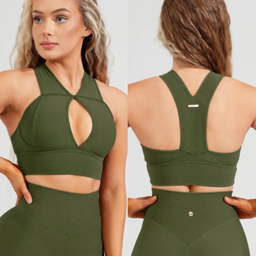 BuffBunny Sphynx Ribbed Sports Bra